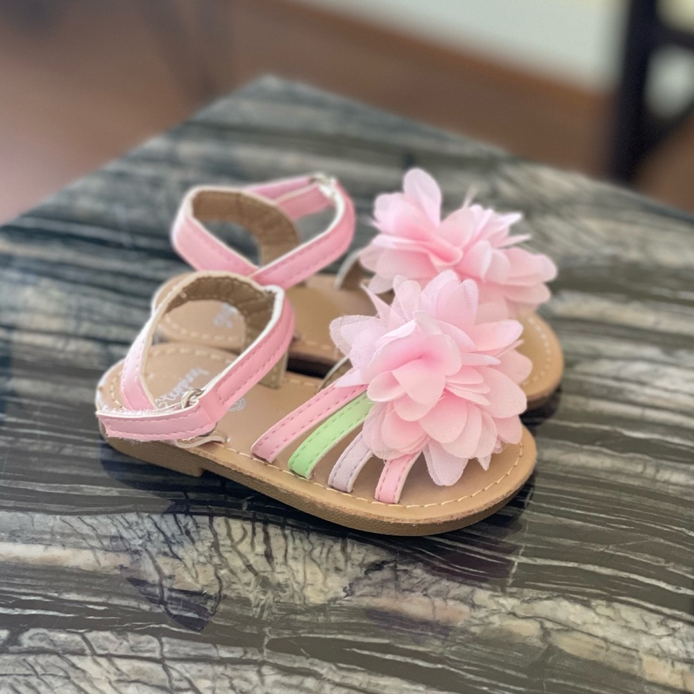 Baby Girls Stepping Stones Flower Sandals